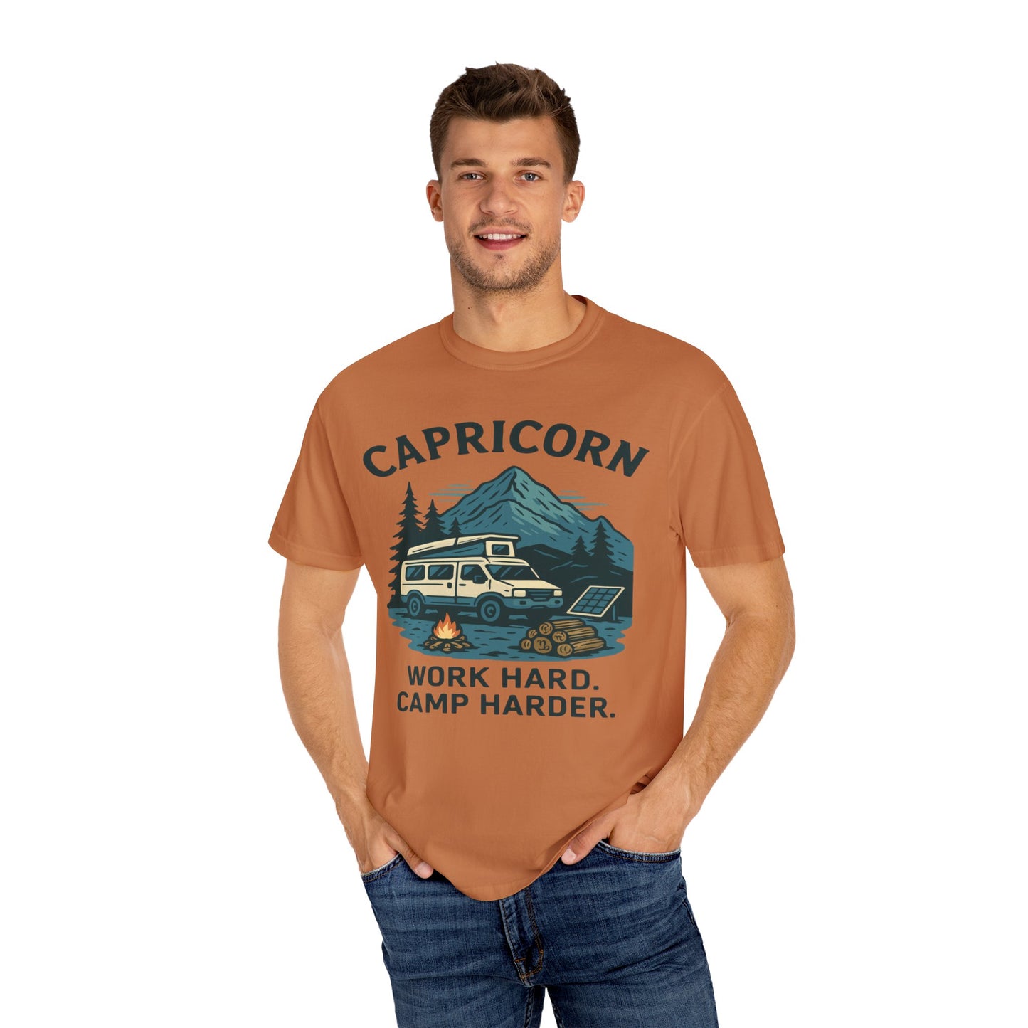 Capricorn Camping Adventure Comfort Colors T-shirt