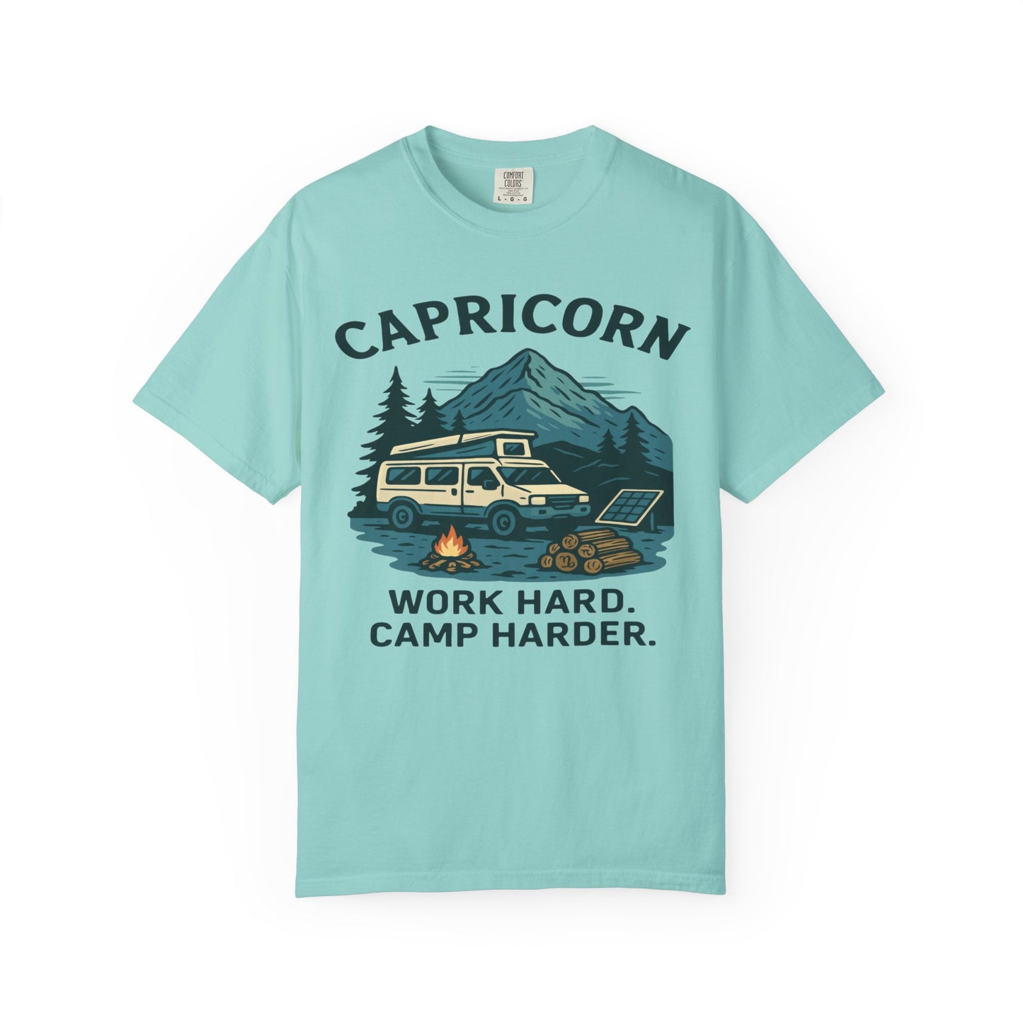 Capricorn Camping Adventure Comfort Colors T-shirt