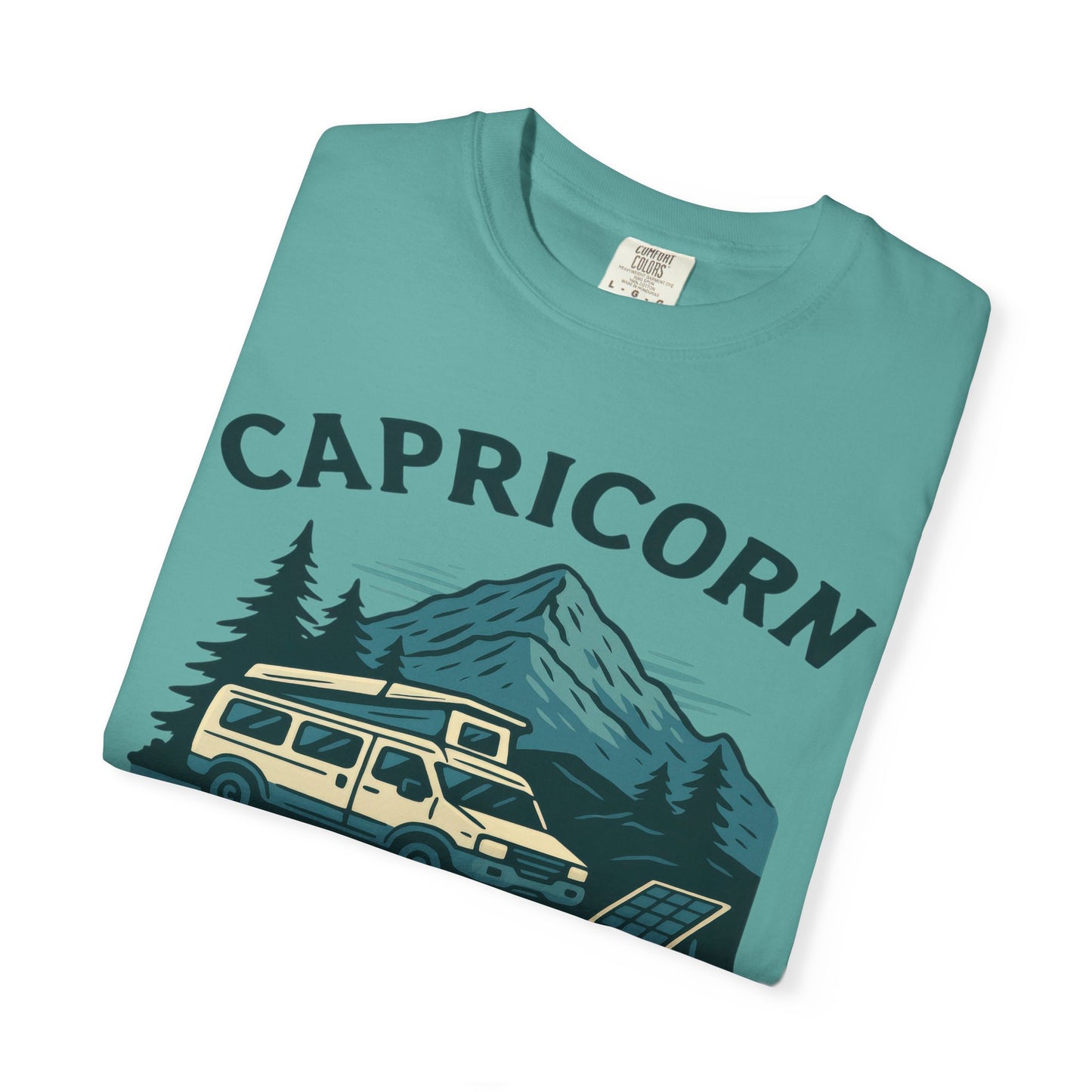 Capricorn Camping Adventure Comfort Colors T-shirt