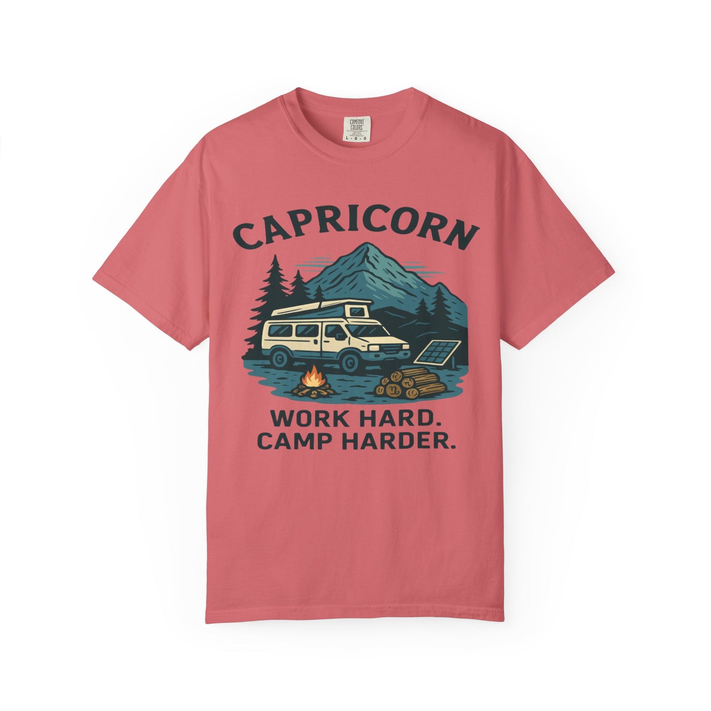 Capricorn Camping Adventure Comfort Colors T-shirt