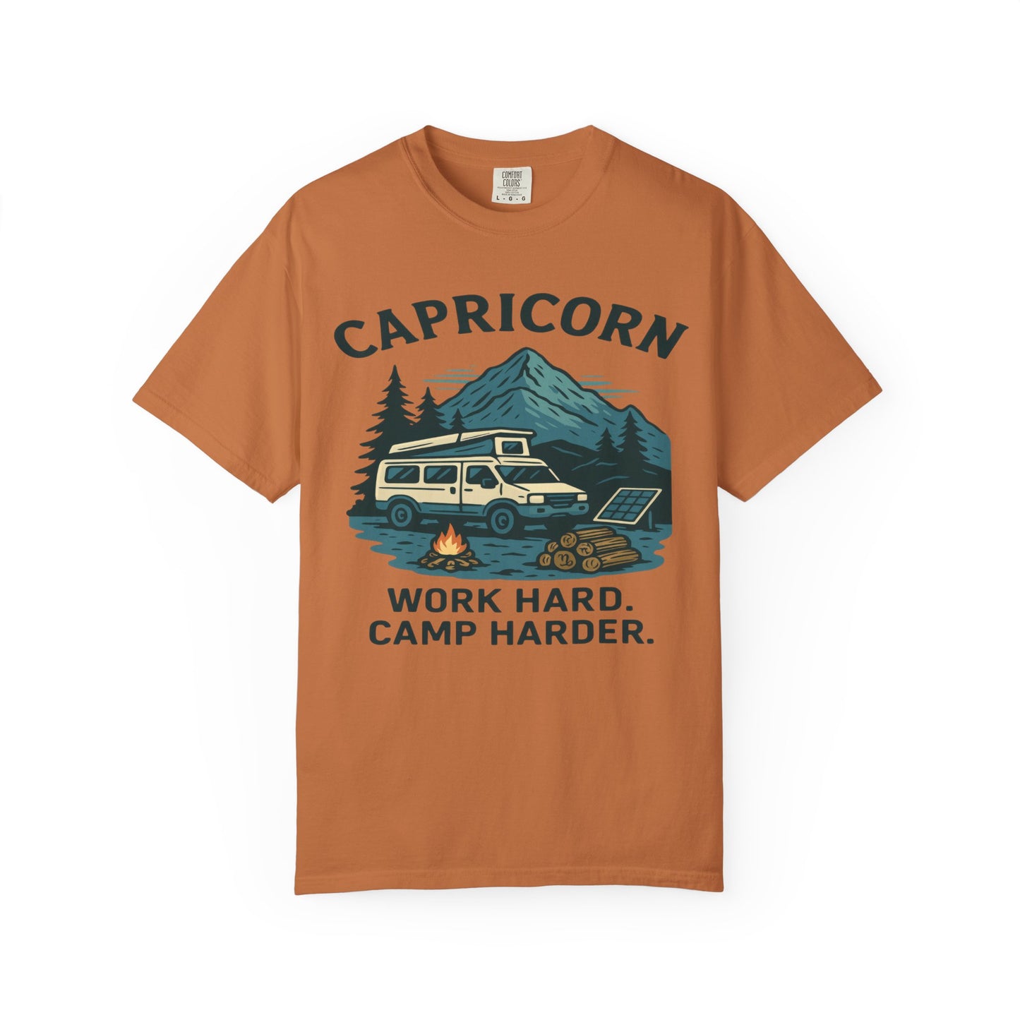 Capricorn Camping Adventure Comfort Colors T-shirt