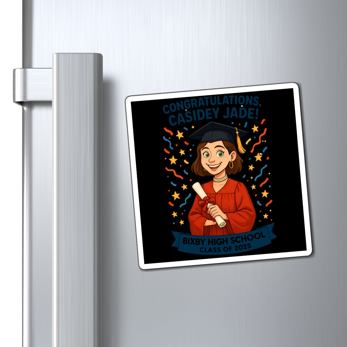 Casidey Jade Graduation Magnet - Class of 2025 - Congratulations