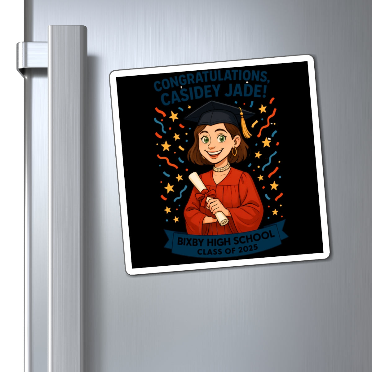 Casidey Jade Graduation Magnet - Class of 2025 - Congratulations