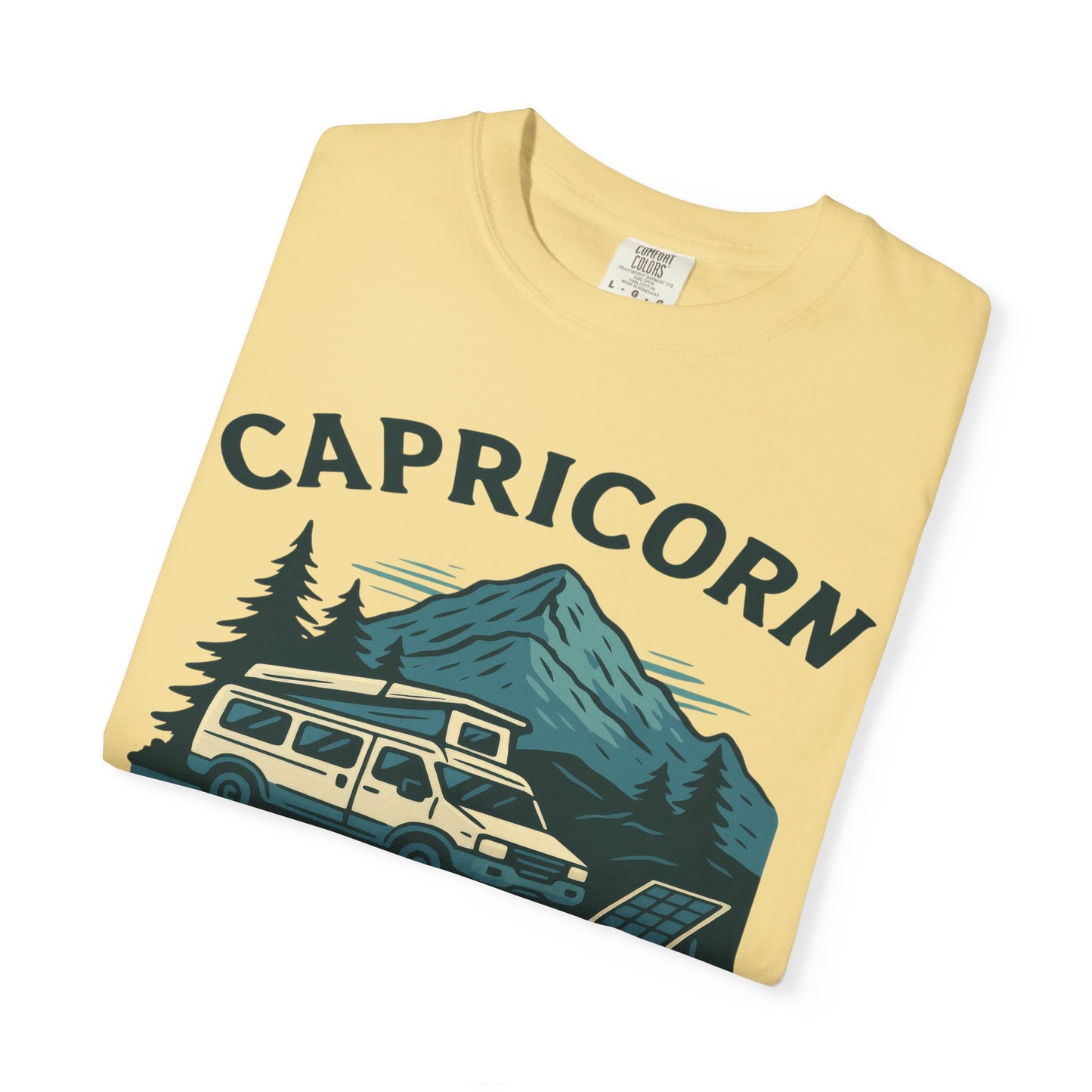 Capricorn Camping Adventure Comfort Colors T-shirt
