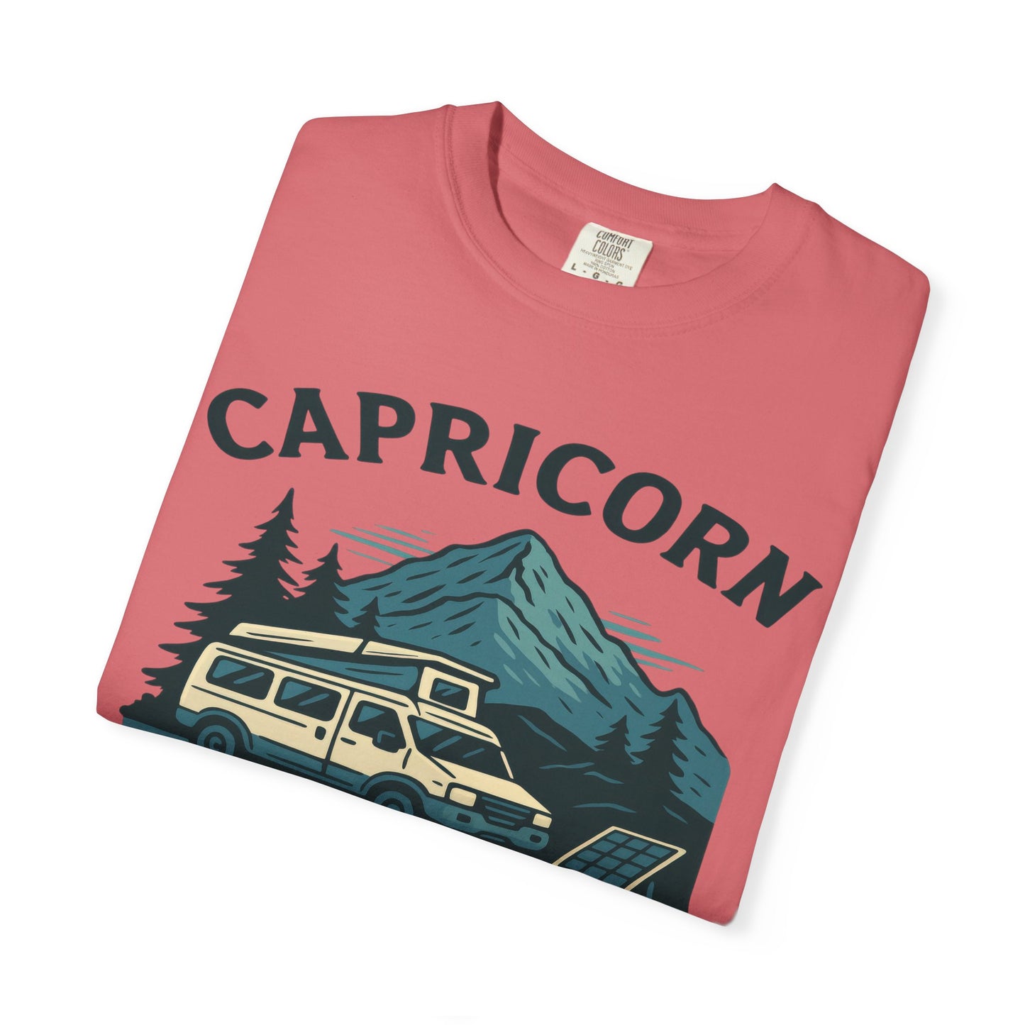 Capricorn Camping Adventure Comfort Colors T-shirt