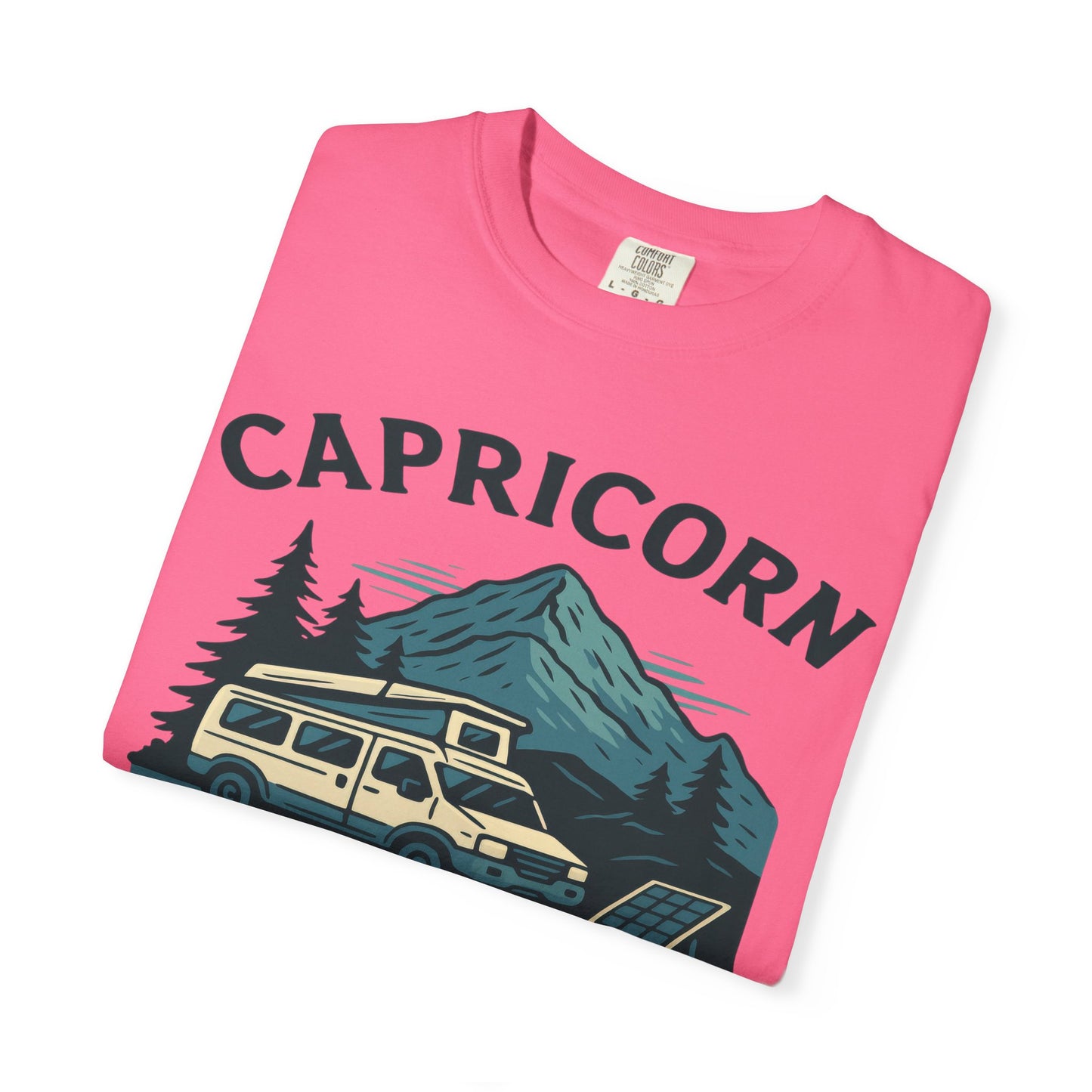 Capricorn Camping Adventure Comfort Colors T-shirt