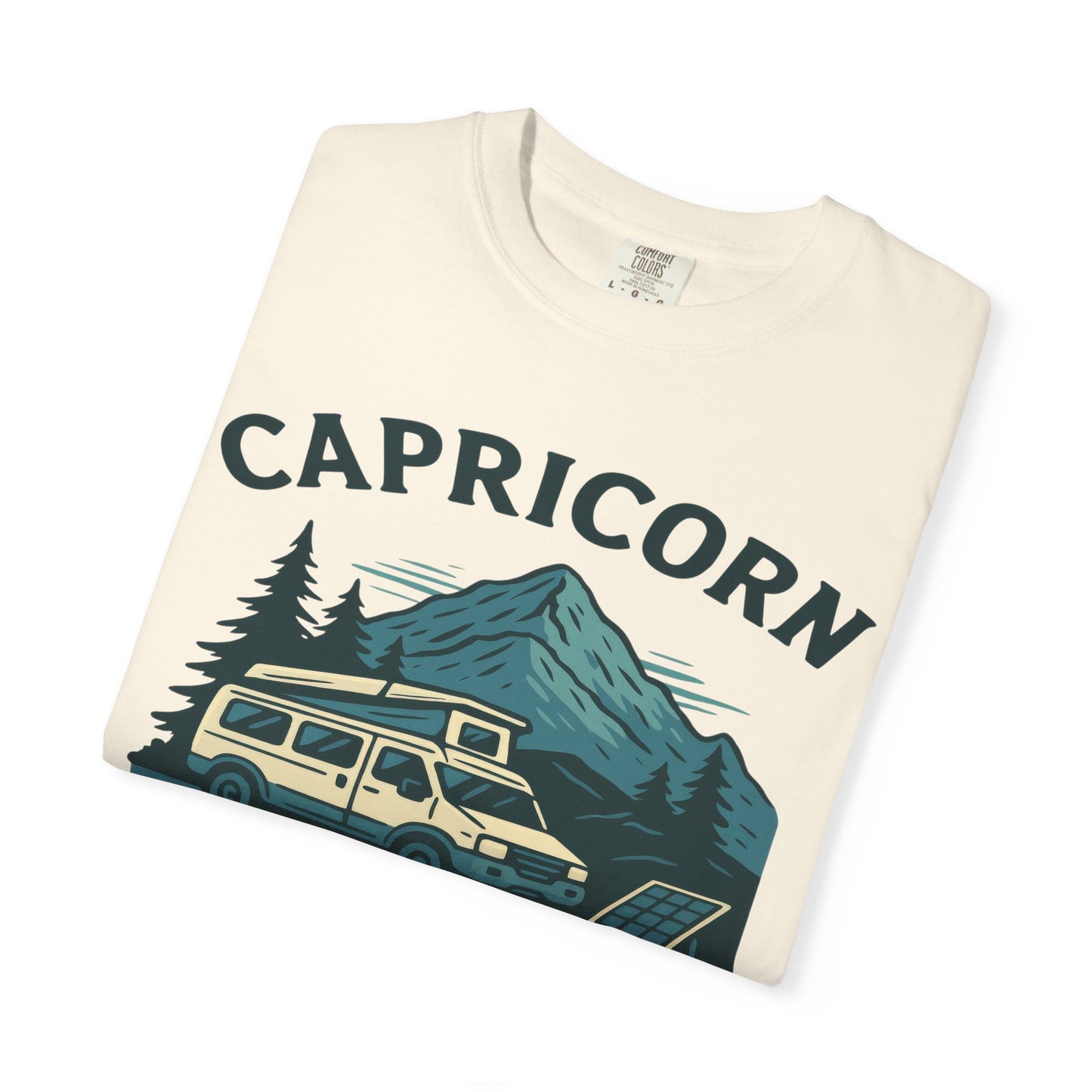 Capricorn Camping Adventure Comfort Colors T-shirt