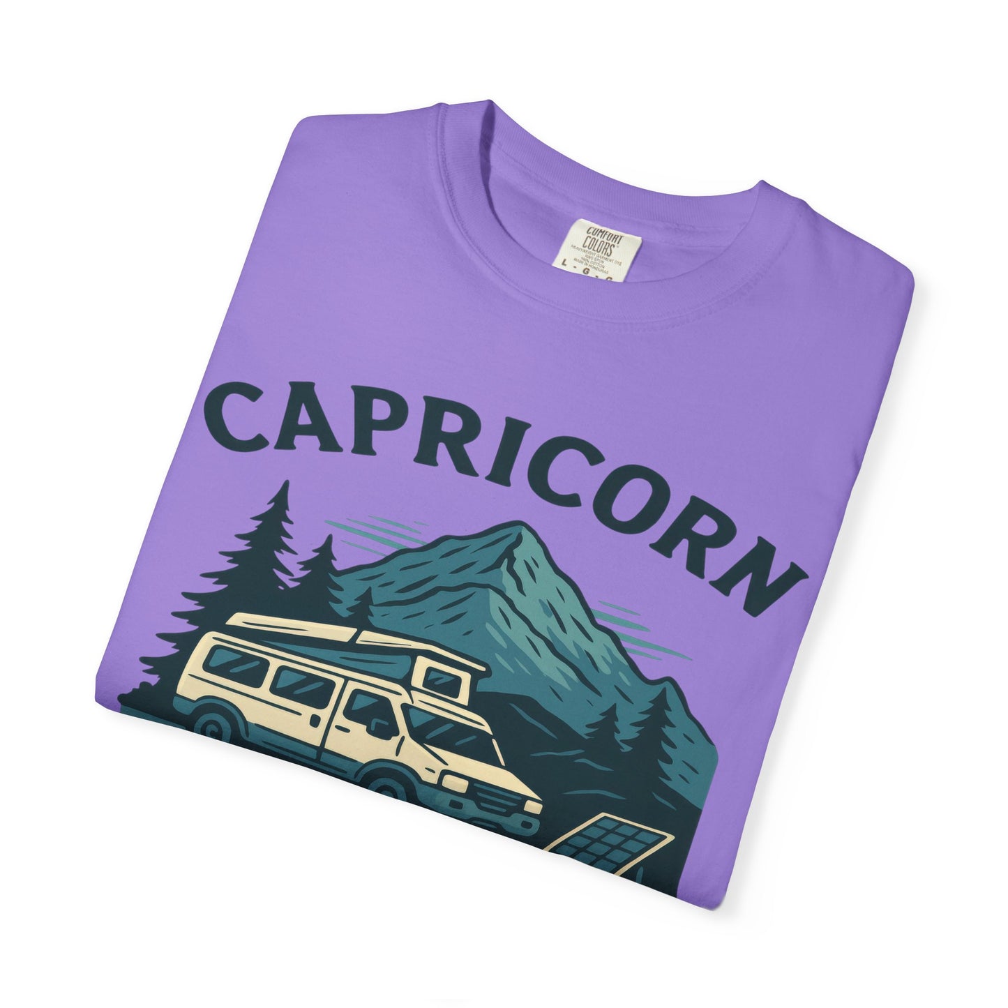 Capricorn Camping Adventure Comfort Colors T-shirt