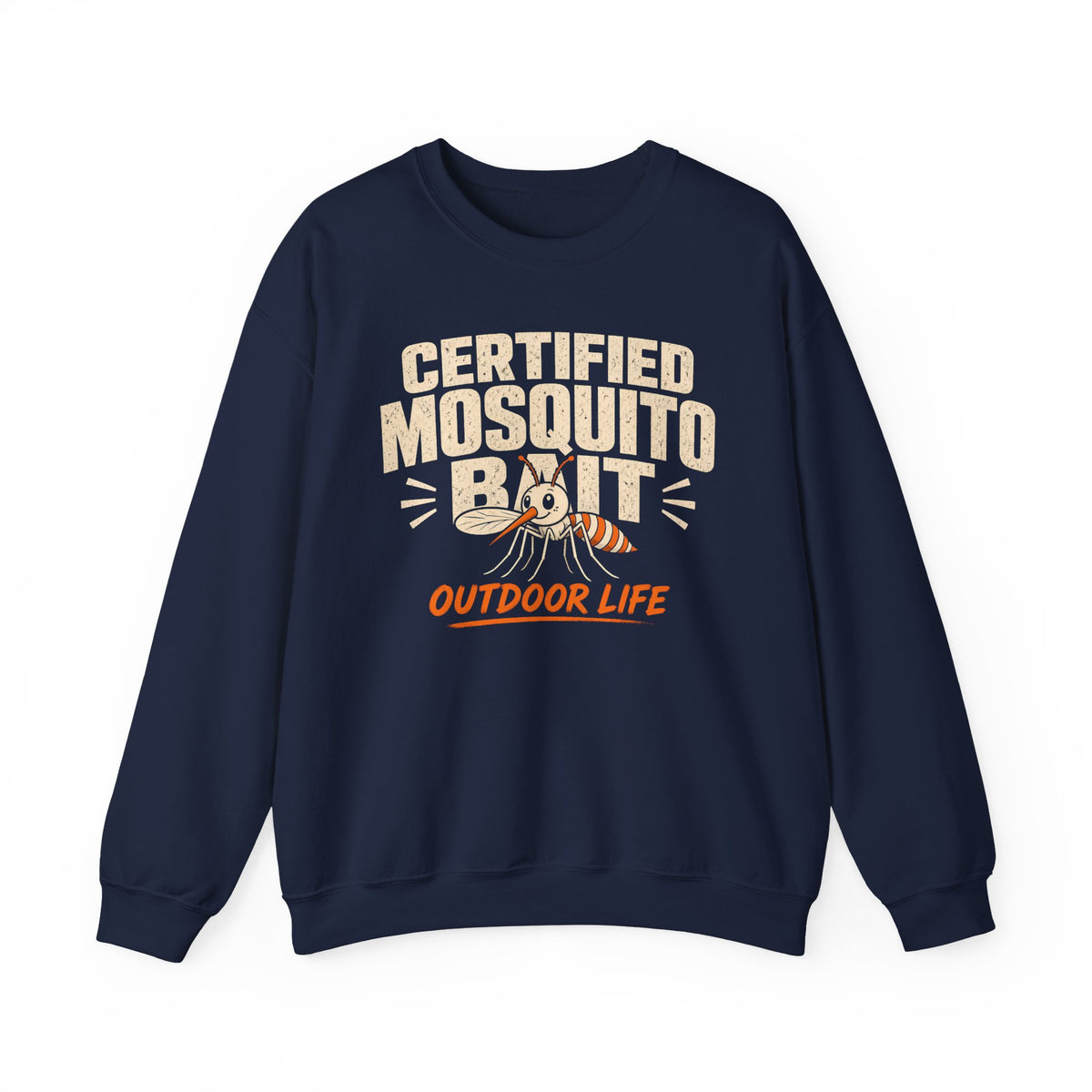 Certified Mosquito Bait Funny Camping Sweatshirt
