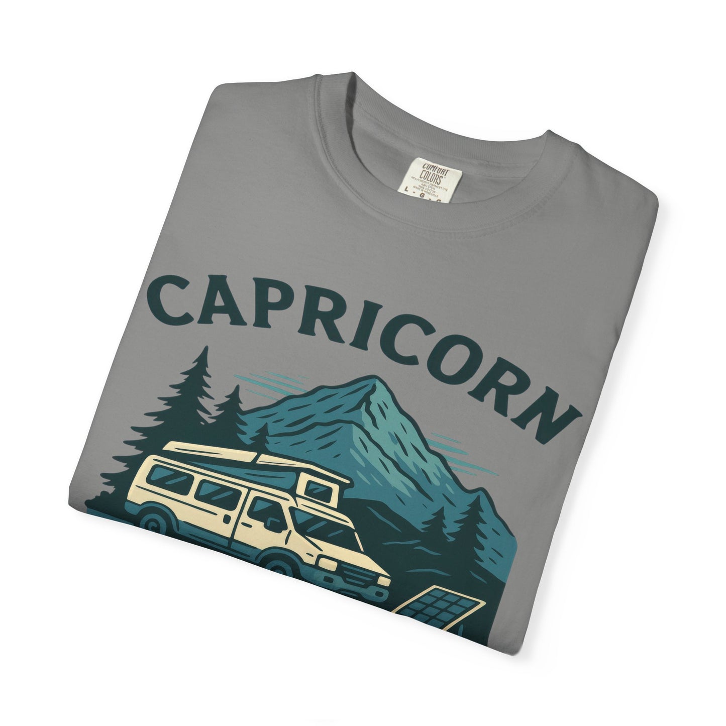 Capricorn Camping Adventure Comfort Colors T-shirt