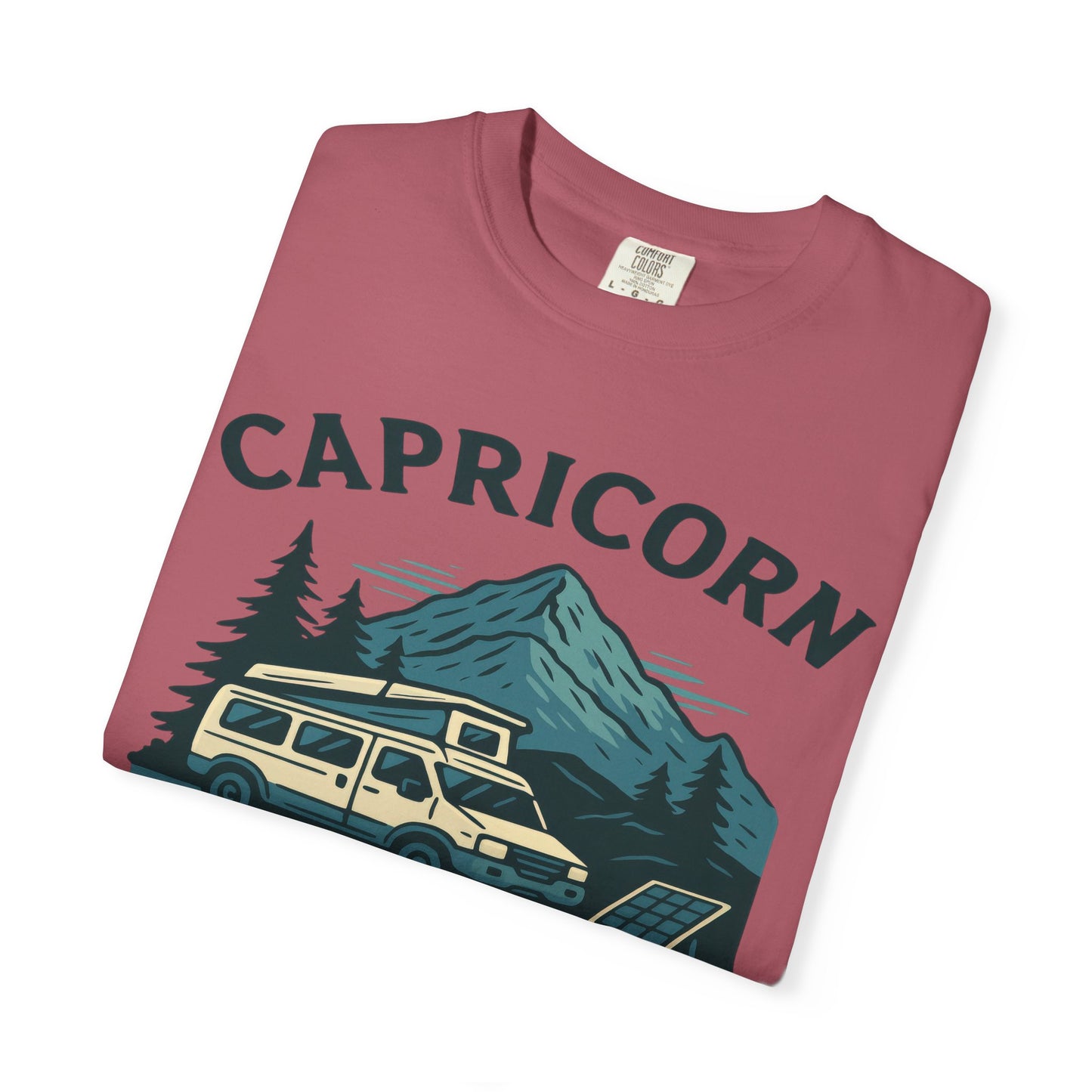 Capricorn Camping Adventure Comfort Colors T-shirt