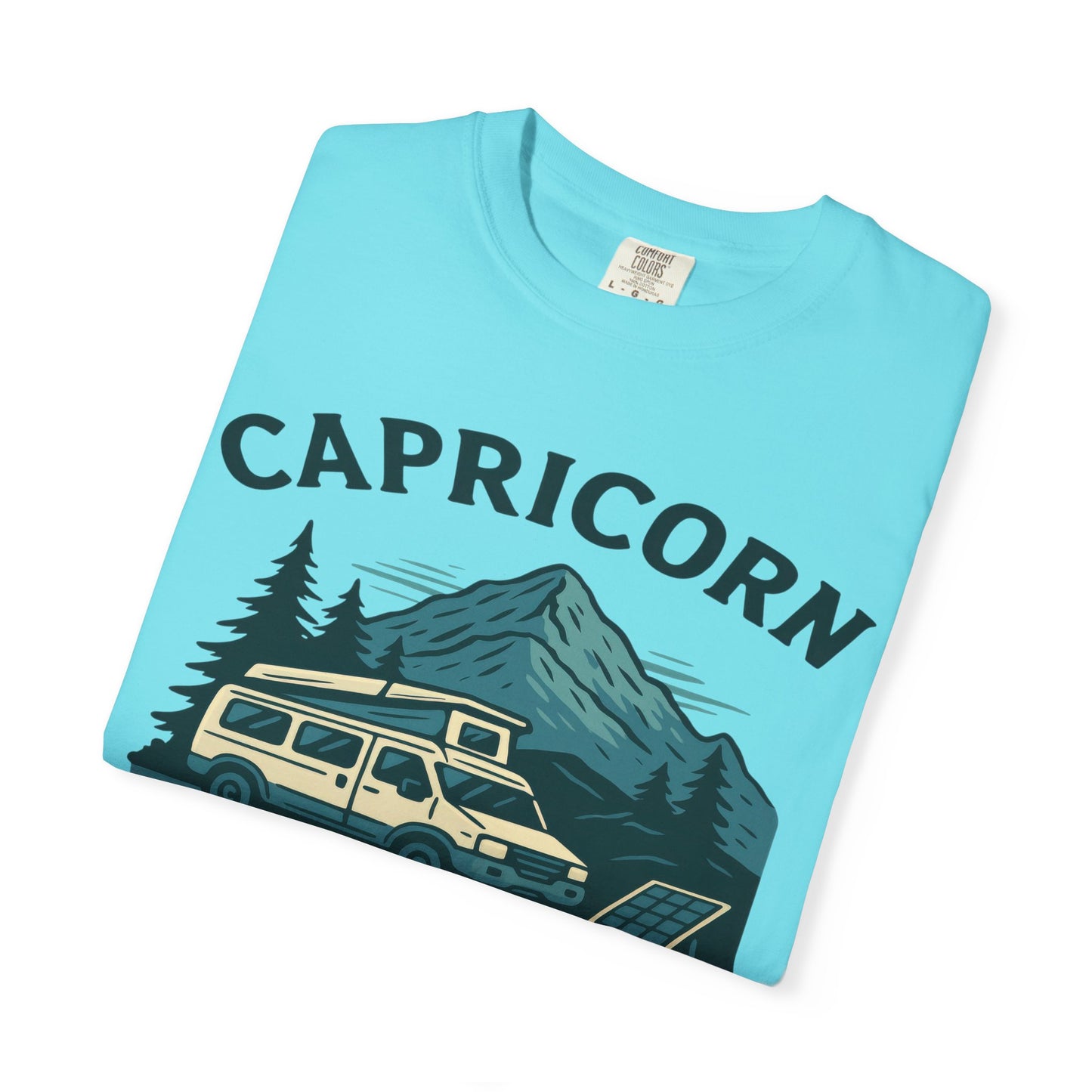Capricorn Camping Adventure Comfort Colors T-shirt