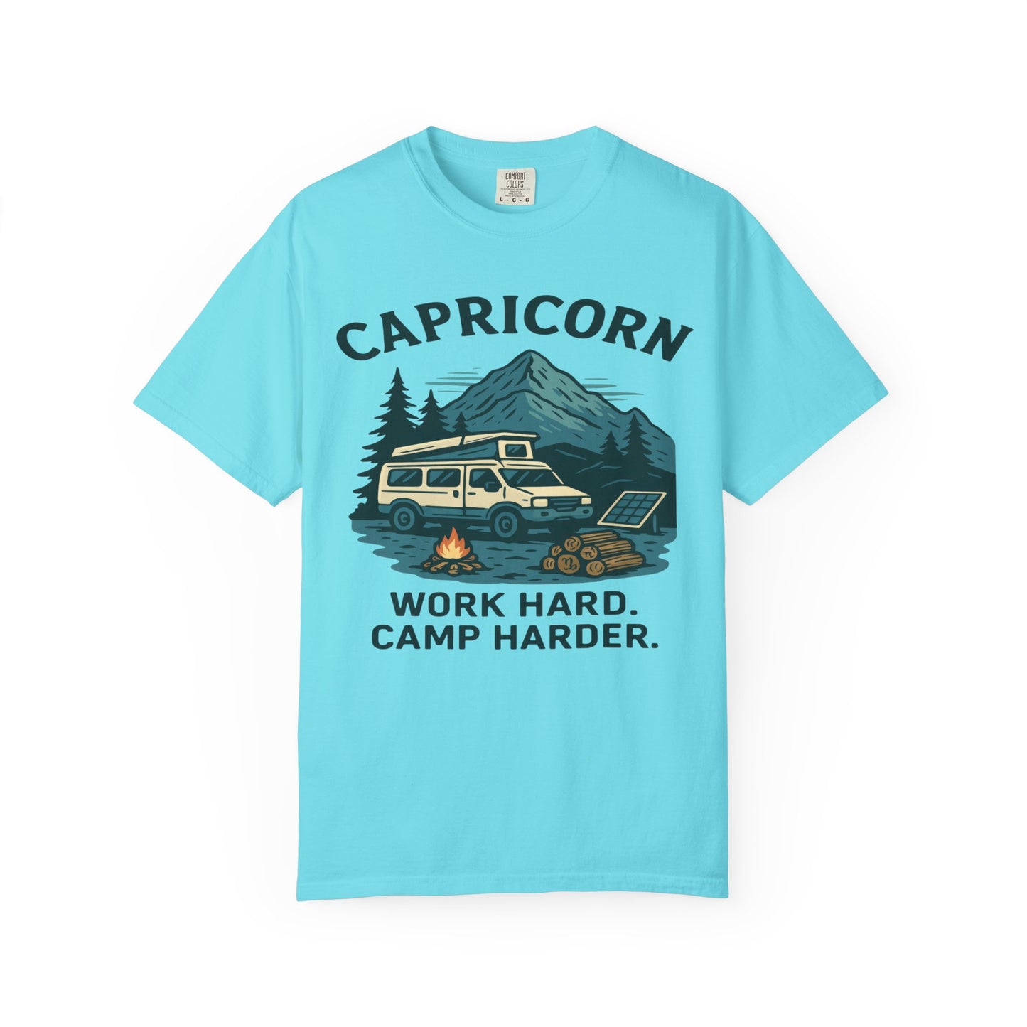 Capricorn Camping Adventure Comfort Colors T-shirt