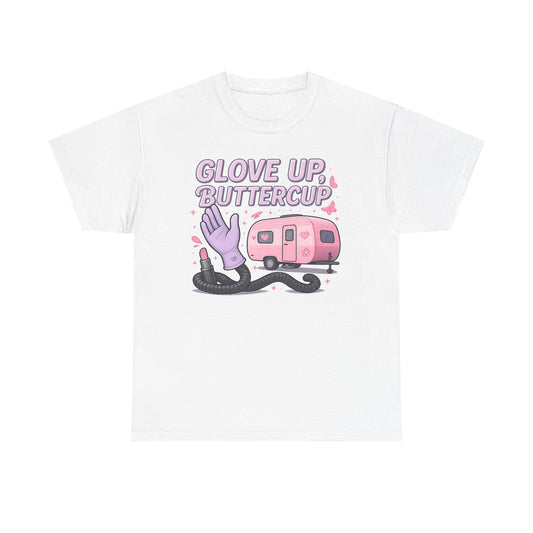 Glove Up, Buttercup: Empowering Female Campers Gildan Tee