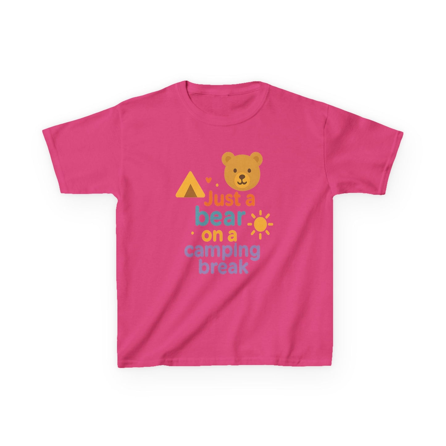 Bear Camping Adventure Youth Gildan Tee