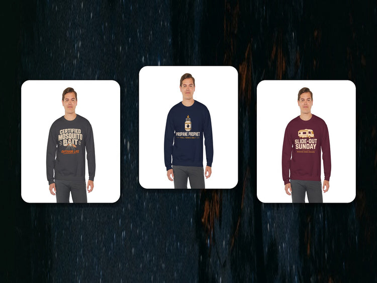 Sweatshirts - Megawatt Merch funny RV camping designs
