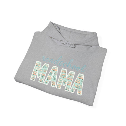 Roadschool Mama: Whimsical RV Education Design Funny Camping Hoodie