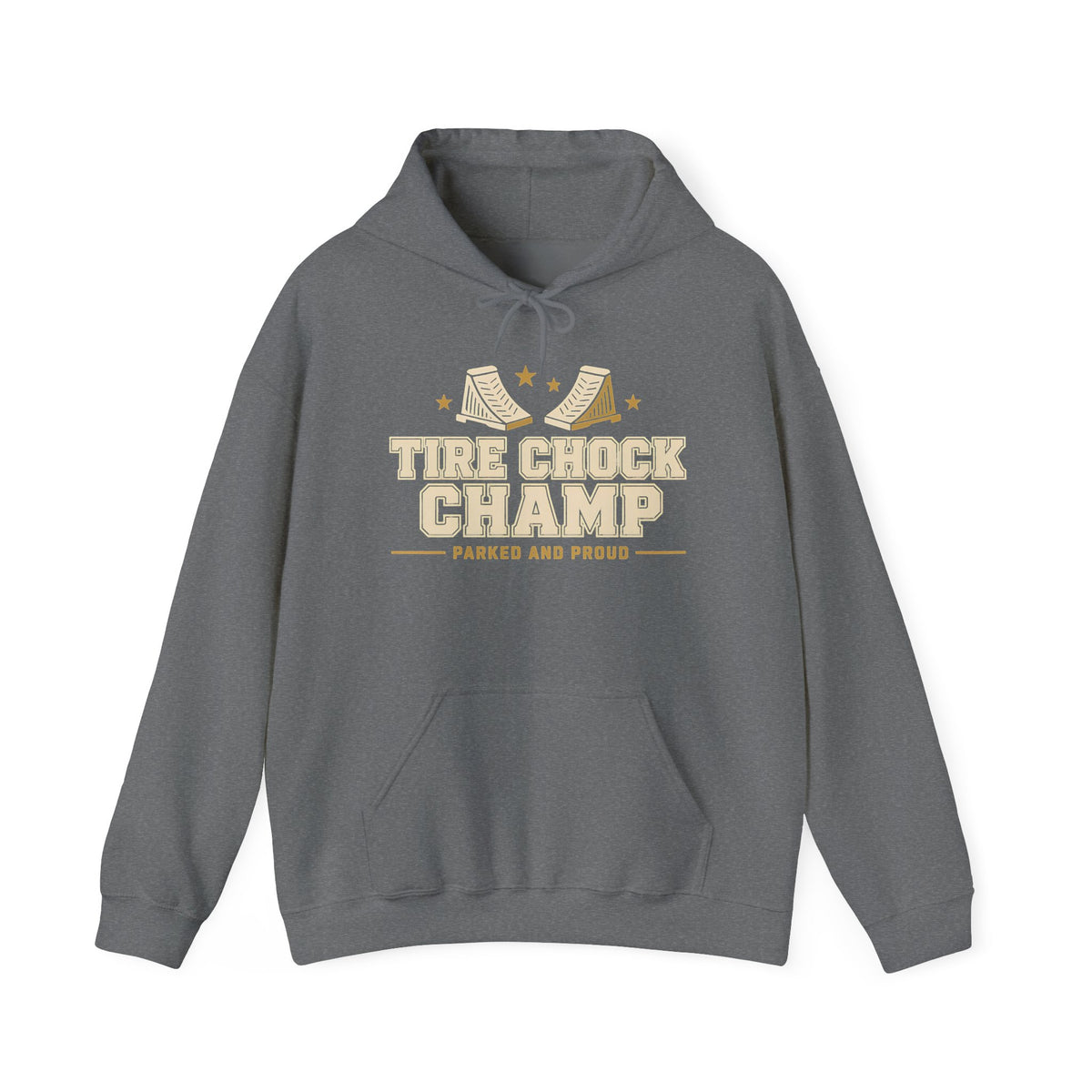 Tire Chock Champ Funny Camping Hoodie