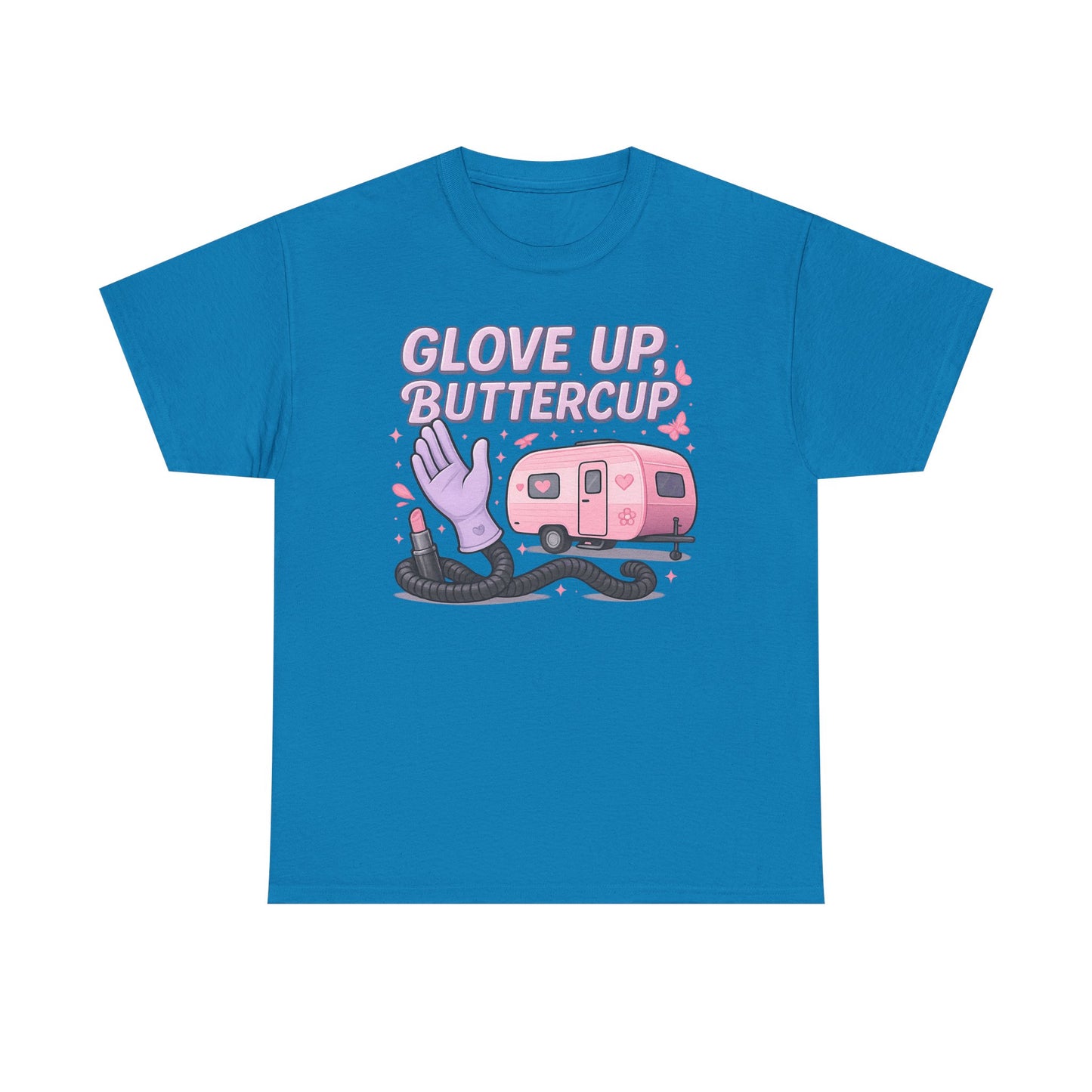 Glove Up, Buttercup: Empowering Female Campers Gildan Tee