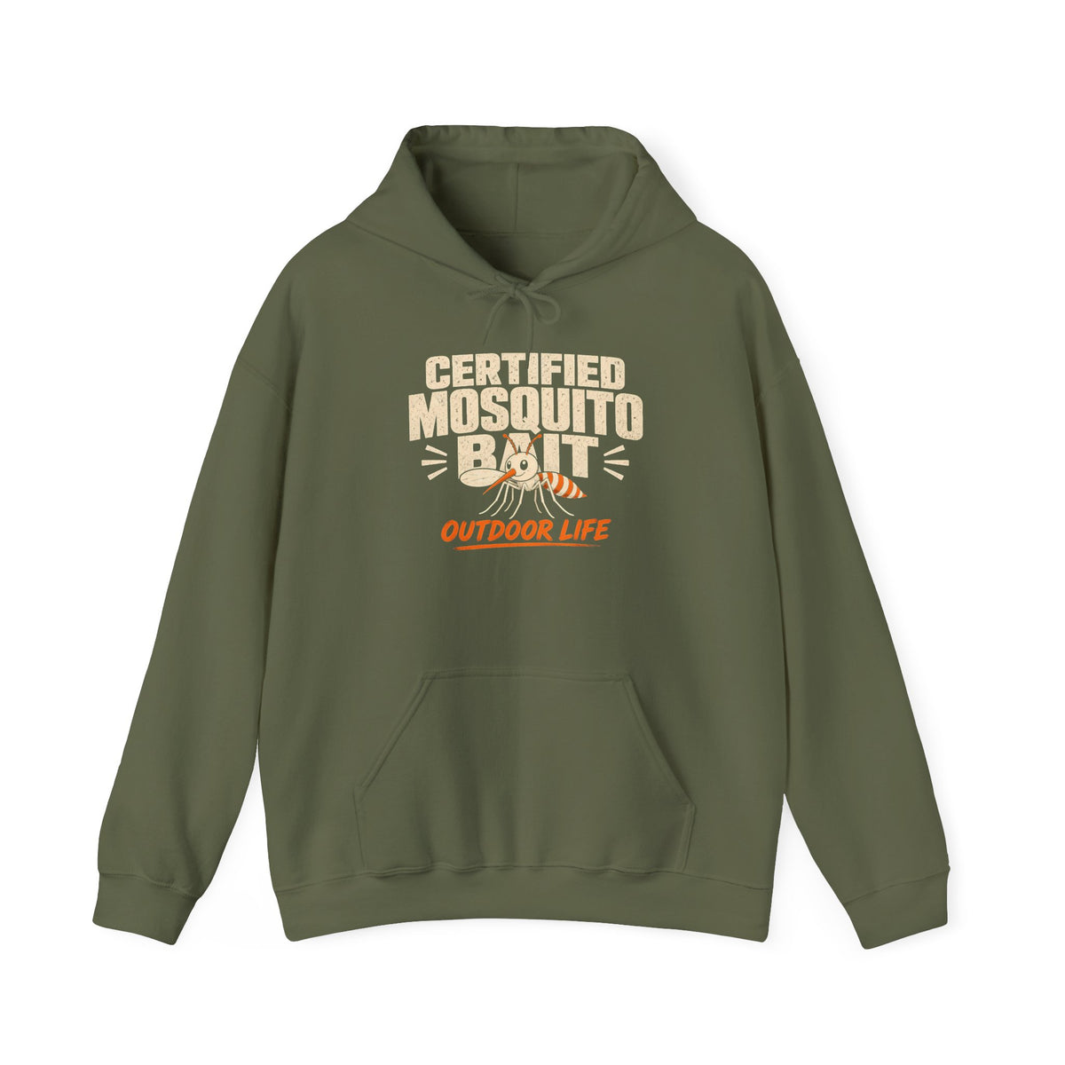 Certified Mosquito Bait Funny Camping Hoodie