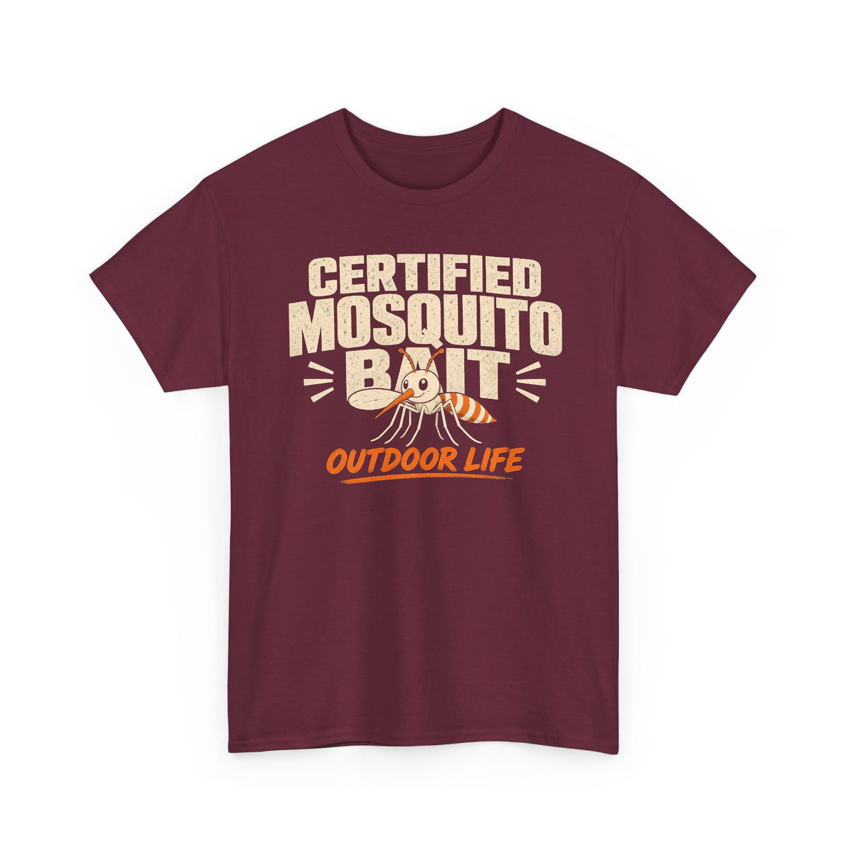 Certified Mosquito Bait Funny Camping Tee