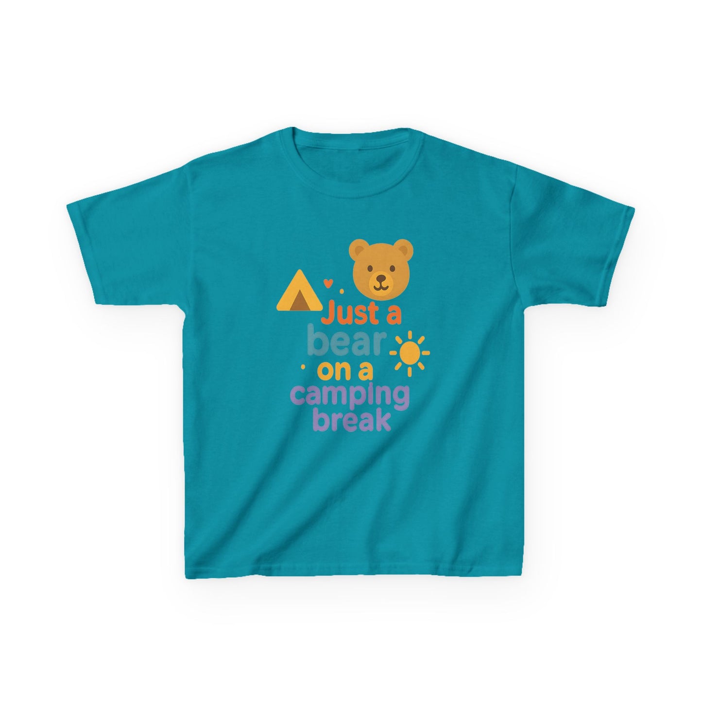 Bear Camping Adventure Youth Gildan Tee