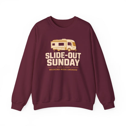 Slide-Out Sunday Funny Camping Sweatshirt