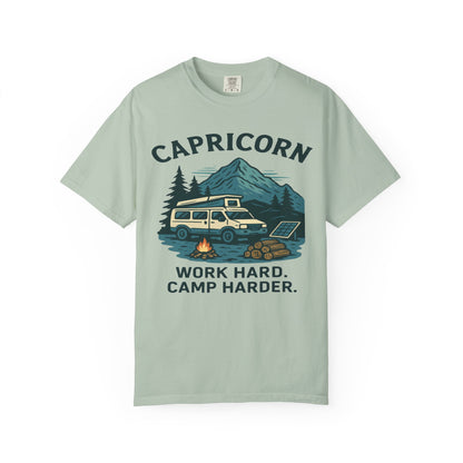 Capricorn Camping Adventure Comfort Colors T-shirt