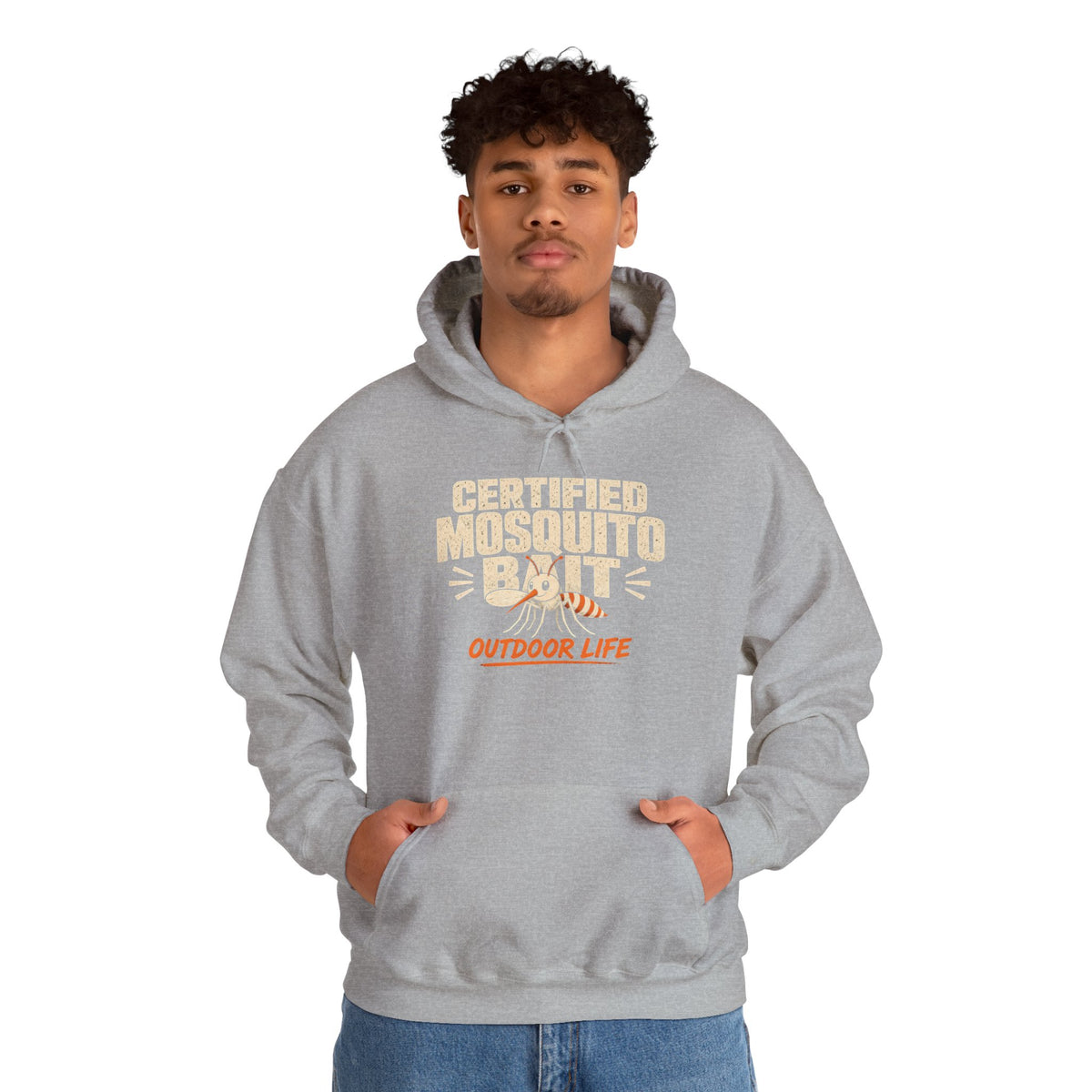 Certified Mosquito Bait Funny Camping Hoodie