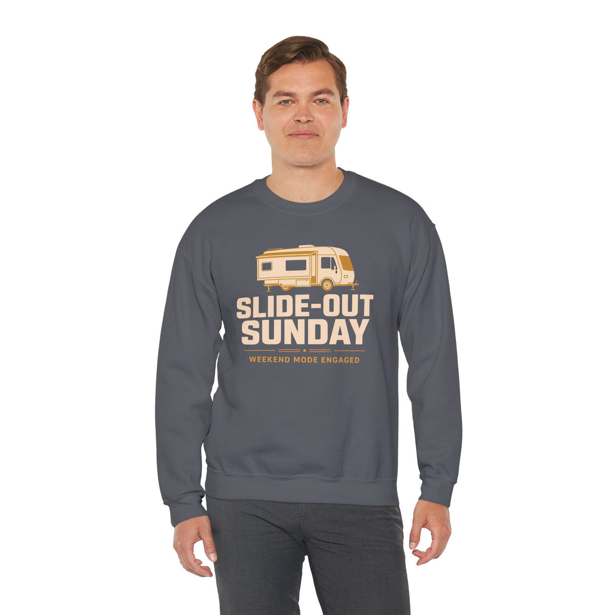 Slide-Out Sunday Funny Camping Sweatshirt
