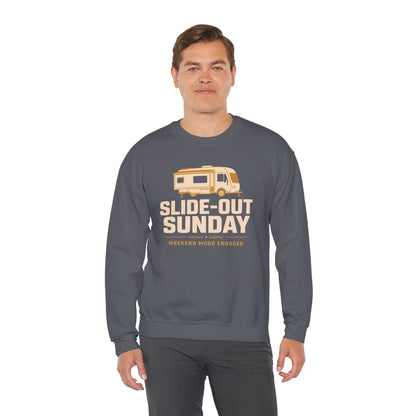 Slide-Out Sunday Funny Camping Sweatshirt