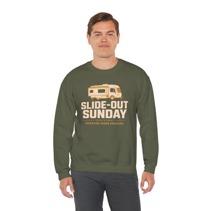 Slide-Out Sunday Funny Camping Sweatshirt