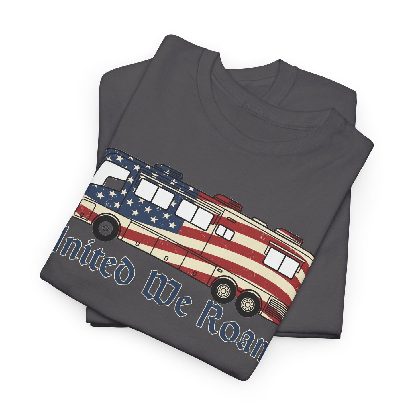 United We Roam Class A RV | Patriotic Camper Tee