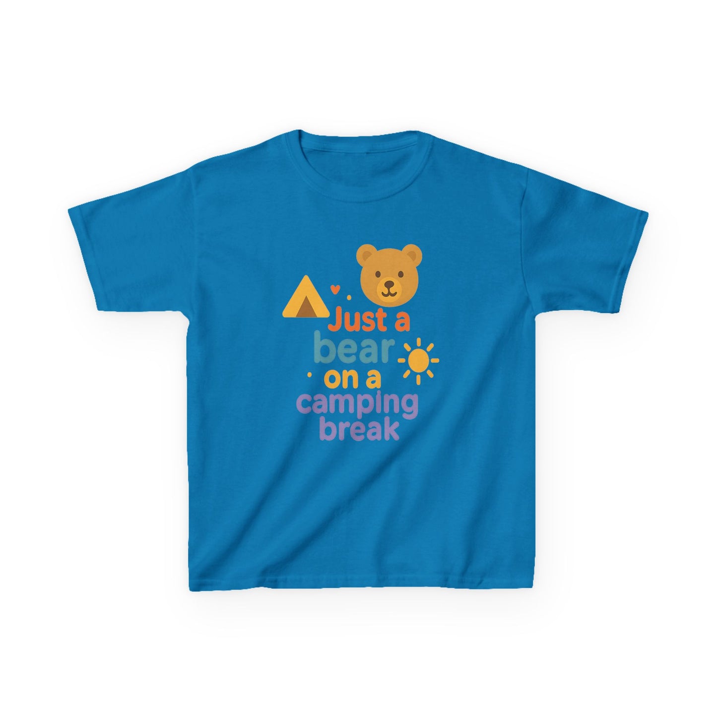 Bear Camping Adventure Youth Gildan Tee