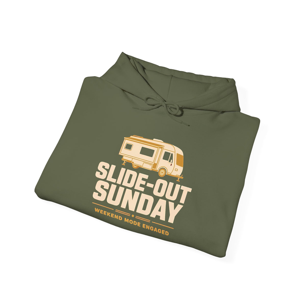 Slide-Out Sunday Funny Camping Hoodie