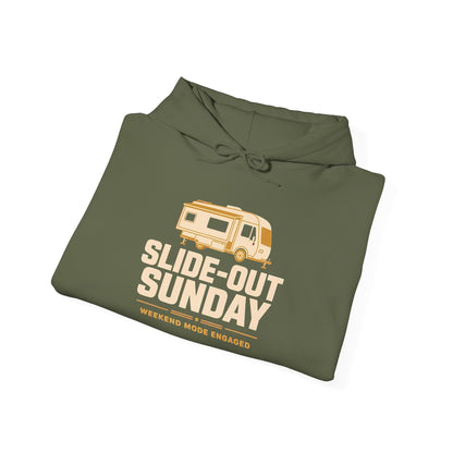 Slide-Out Sunday Funny Camping Hoodie