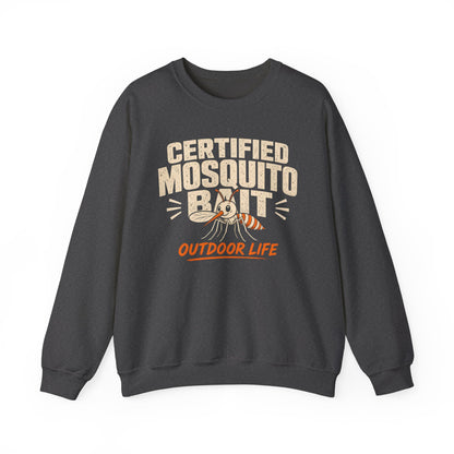 Certified Mosquito Bait Funny Camping Sweatshirt