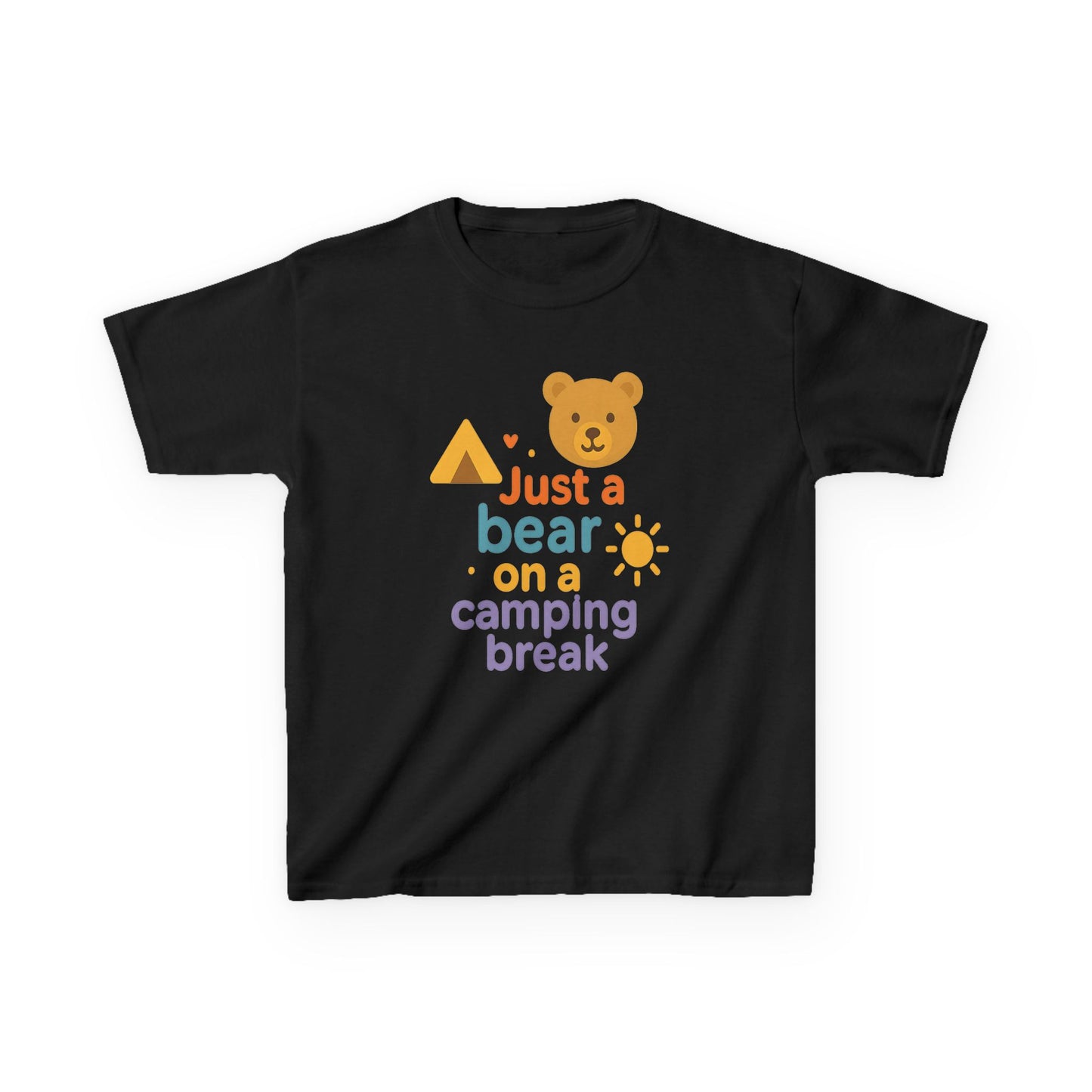 Bear Camping Adventure Youth Gildan Tee