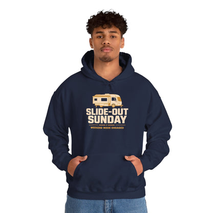Slide-Out Sunday Funny Camping Hoodie