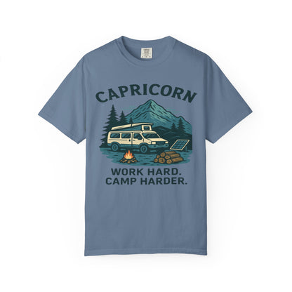 Capricorn Camping Adventure Comfort Colors T-shirt