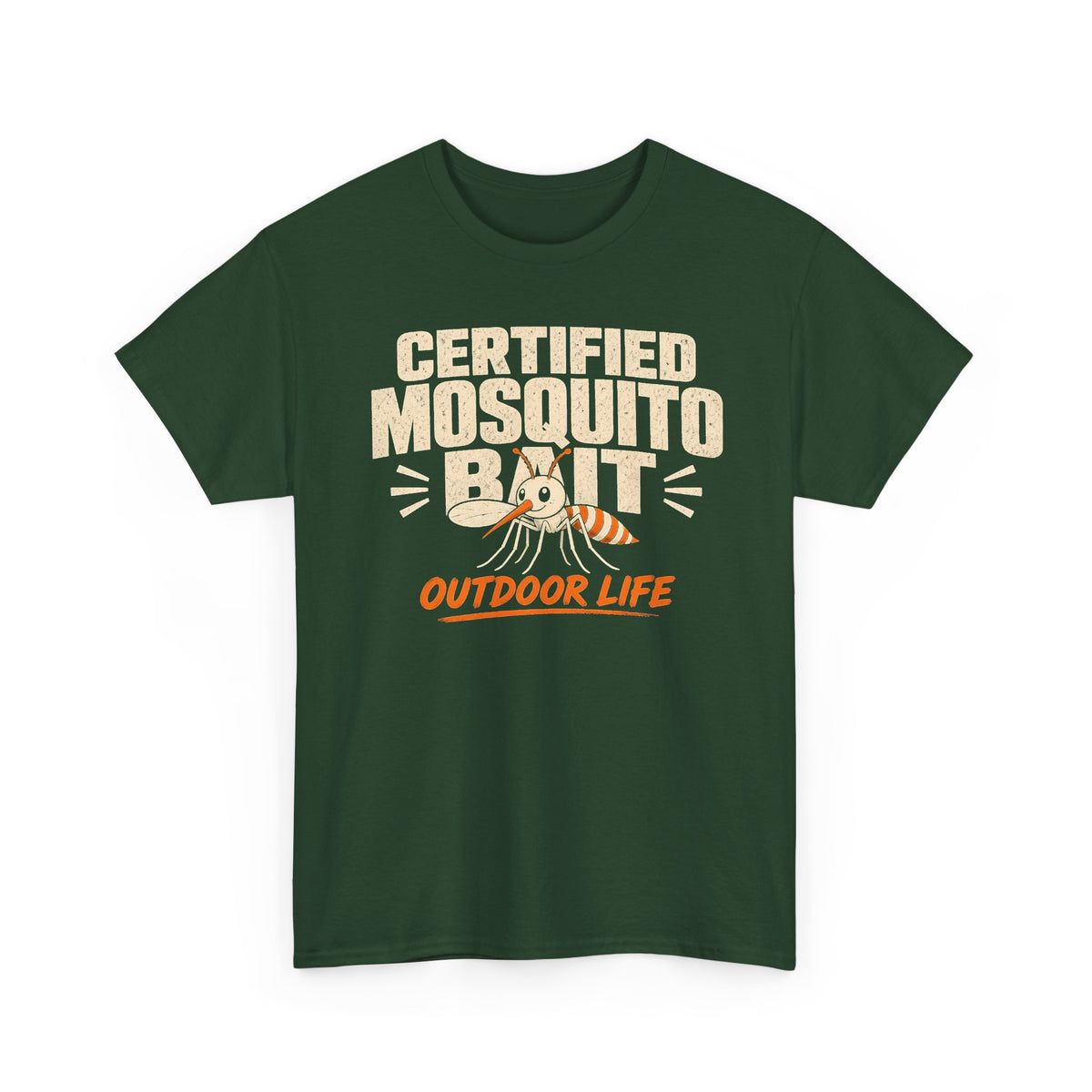 Certified Mosquito Bait Funny Camping Tee