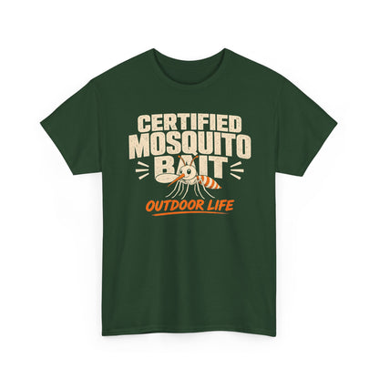 Certified Mosquito Bait Funny Camping Tee