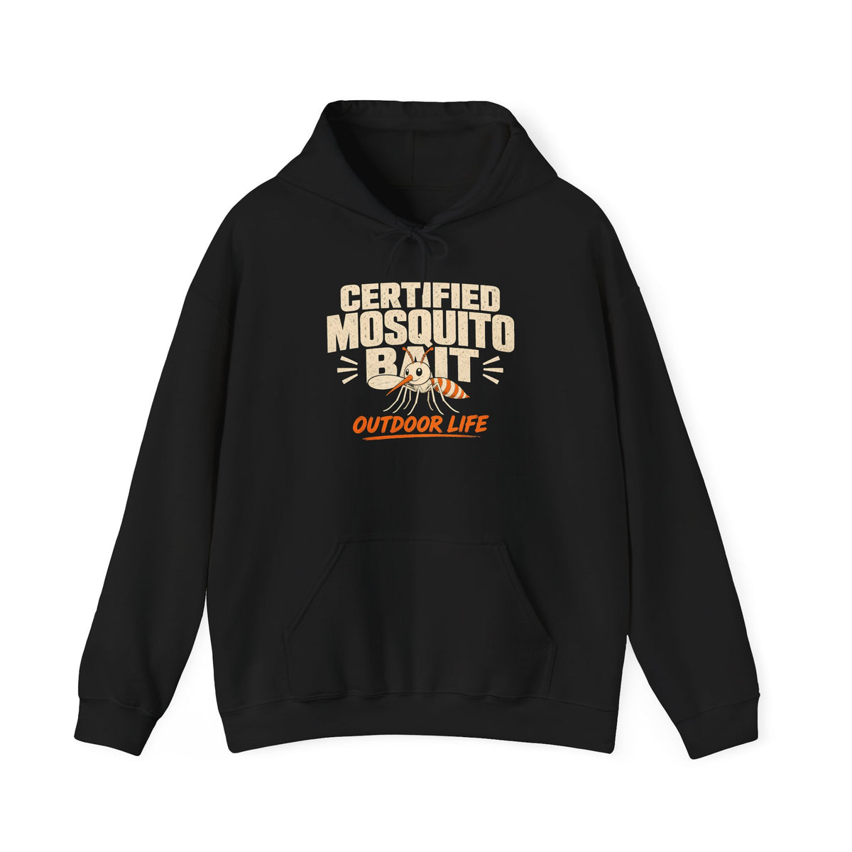 Certified Mosquito Bait Funny Camping Hoodie
