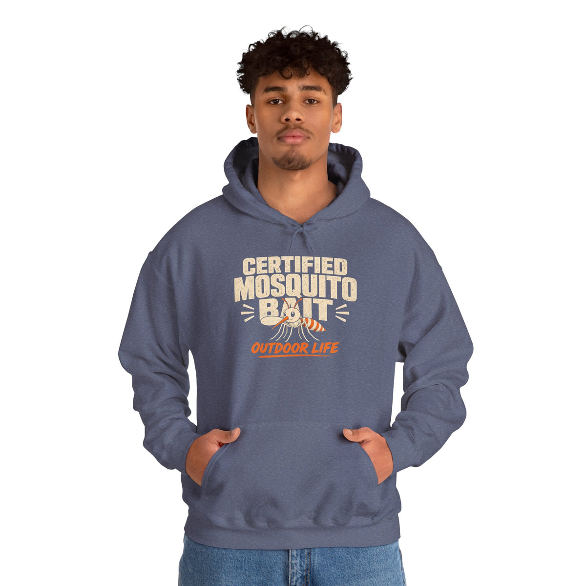 Certified Mosquito Bait Funny Camping Hoodie