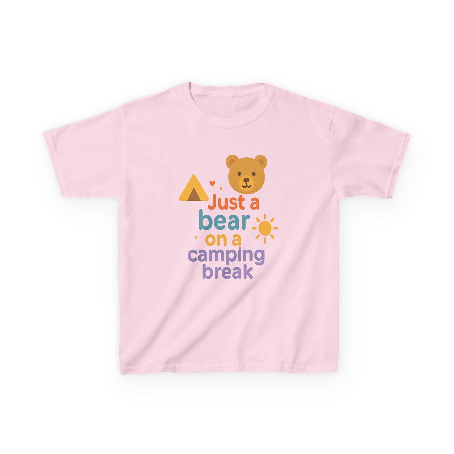 Bear Camping Adventure Youth Gildan Tee