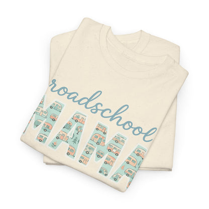 Roadschool Mama: Whimsical RV Education Design Funny Camping Tee