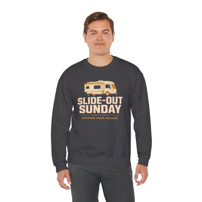 Slide-Out Sunday Funny Camping Sweatshirt
