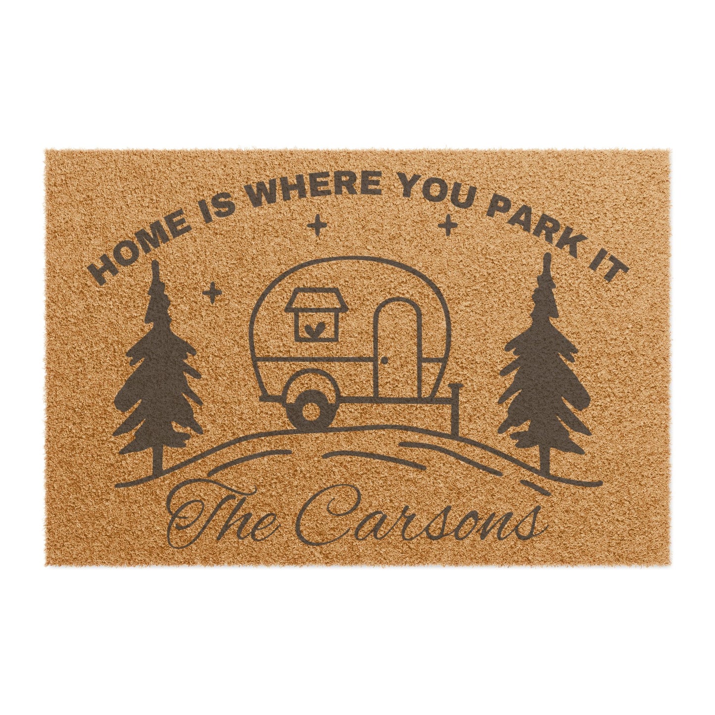 Home Is Where You Park It Doormat | Camper Trailer Welcome Mat