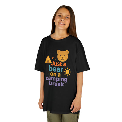 Bear Camping Adventure Youth Gildan Tee
