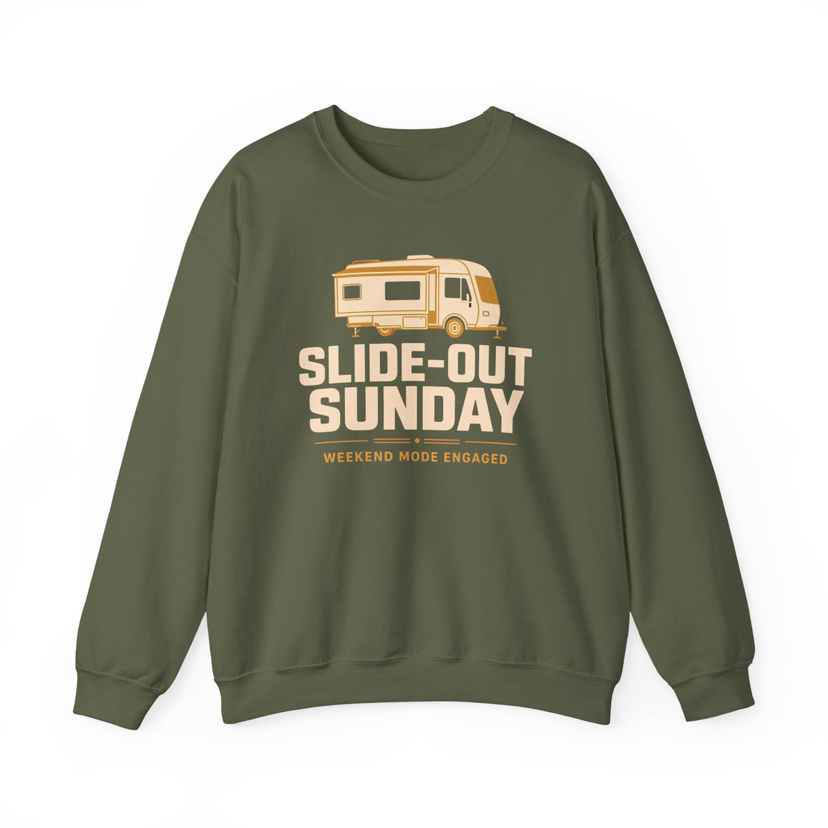 Slide-Out Sunday Funny Camping Sweatshirt